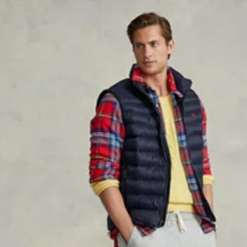 Nwt Polo Ralph Lauren Packable Quilted Vest - Navy